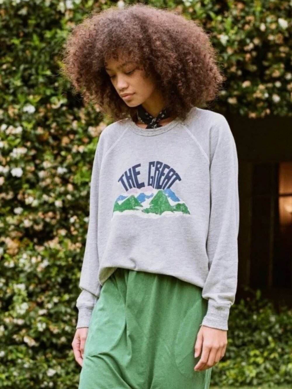 THE GREAT - The Mountain College Sweatshirt - Size 1 (Small)